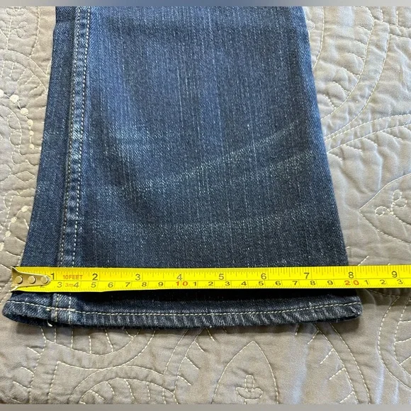 Levi’s Girls Size 12 Regular Dark Blue Skinny Flare Denim Belief Jeans N… - Picture 9 of 11